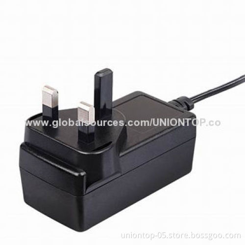 CE RoHS UL Certified 12V, 1A, 12V, 1.5A Power Supply with UK Plug